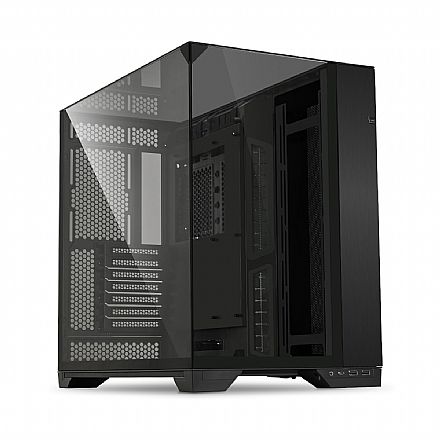 Gabinete Gamer Aquário Lian Li O11 Vision - Lateral, Topo e Frontal em Vidro Temperado - USB-C - USB 3.0 - E-ATX - Preto - 011VX