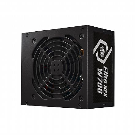 Fonte 700W Cooler Master Elite Nex W700 - PFC Ativo - 80% Eficiência - 80 PLUS® White - Bivolt - MPW-7001-ACAW-B