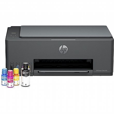 Multifuncional HP Smart Tank 584 - Bivolt - USB, Wi-Fi, Wi-Fi Direct - Imprime via celular - Impressora, Copiadora e Scanner - 5D1C1A