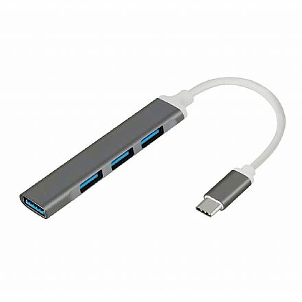 HUB USB-C - 4 Portas USB 3.0 - Shinka AT-TPC-4USB3.0