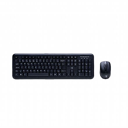 Kit Teclado e Mouse sem Fio Maxprint Exagon - 2.4G USB Nano - ABNT2 - 1200dpi - Preto - 60000146