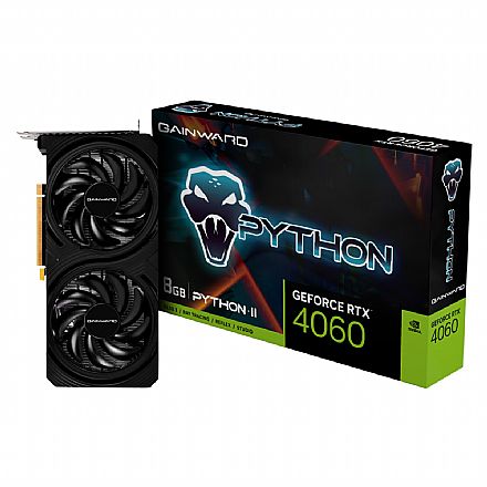 GeForce RTX 4060 8GB GDDR6 128bits - Phyton II - Gainward - NE64060019P1-1070V